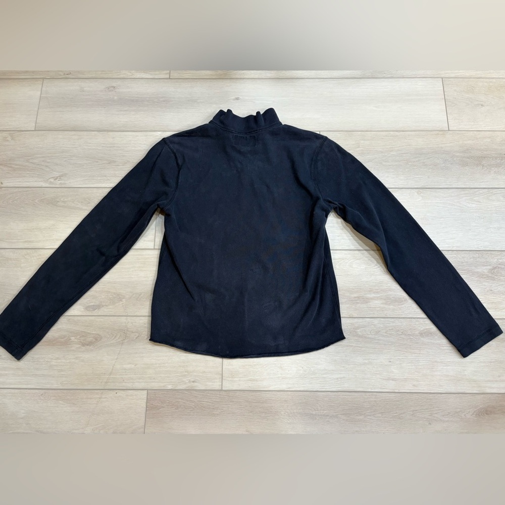 Vintage Abercrombie & Fitch Mens Navy 1/4 Zip Pullover Sweatshirt Y2K - Picture 8 of 8